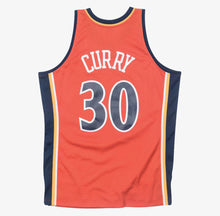 Load image into Gallery viewer, Men's Mitchell & Ness Stephen Curry Golden State Warriors Orange NBA Hardwood Classics Swingman Jersey