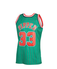 Load image into Gallery viewer, Men’s Mitchell & Ness Scottie Pippen Chicago Bulls Green NBA Hardwood Classics Swingman Jersey