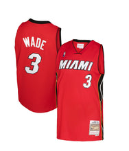 Load image into Gallery viewer, Men's Mitchell & Ness Dwyane Wade Miami Heat Red NBA Hardwood Classics Swingman Jersey