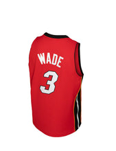 Load image into Gallery viewer, Men's Mitchell & Ness Dwyane Wade Miami Heat Red NBA Hardwood Classics Swingman Jersey