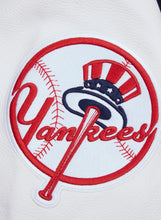 Load image into Gallery viewer, Men's New York Yankees Script Tail Navy & White Varsity MLB Jacket