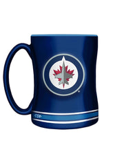 Load image into Gallery viewer, NHL Sculpted Team Logo 14oz Mug