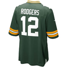 Load image into Gallery viewer, Men's Nike Aaron Rodgers Green Bay Packers Green Game Jersey
