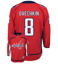 Load image into Gallery viewer, Alex Ovechkin Washington Capitals Home NHL Premier Youth Hockey Jersey
