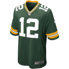Load image into Gallery viewer, Men's Nike Aaron Rodgers Green Bay Packers Green Game Jersey