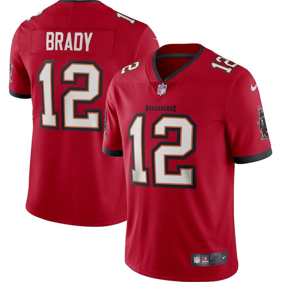 Men's Nike Tom Brady Red Tampa Bay Buccaneers Limited Jersey