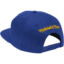 Load image into Gallery viewer, Men&#39;s Mitchell &amp; Ness Royal Golden State Warriors Snap-back Hat
