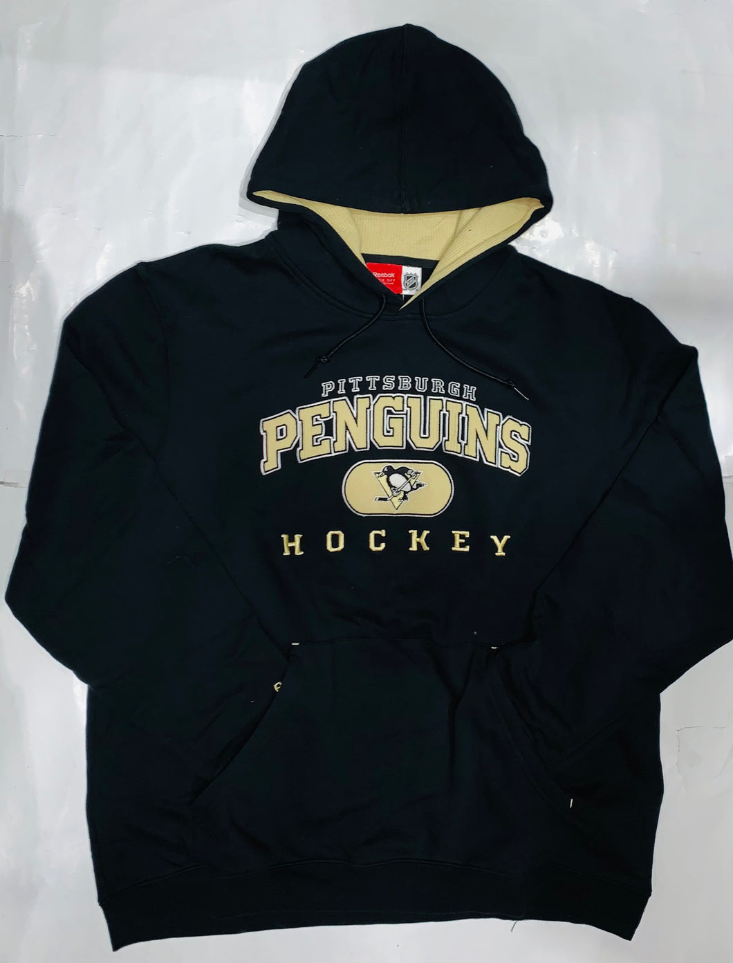 Pittsburgh Penguins Hockey Reebok Black Pullover Hoodie