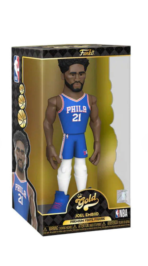 Philadelphia 76ers Joel Embiid Funko Gold w/Chase 12