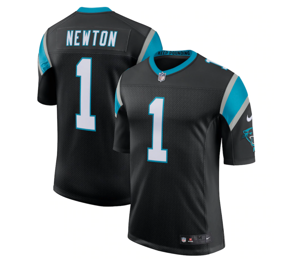 Men's Nike Cam Newton Black Carolina Panthers Limited Jersey