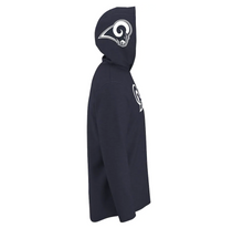 Load image into Gallery viewer, Men's Nike Navy Los Angeles Rams Helmet Performance - Hoodie Long Sleeve T-Shirt