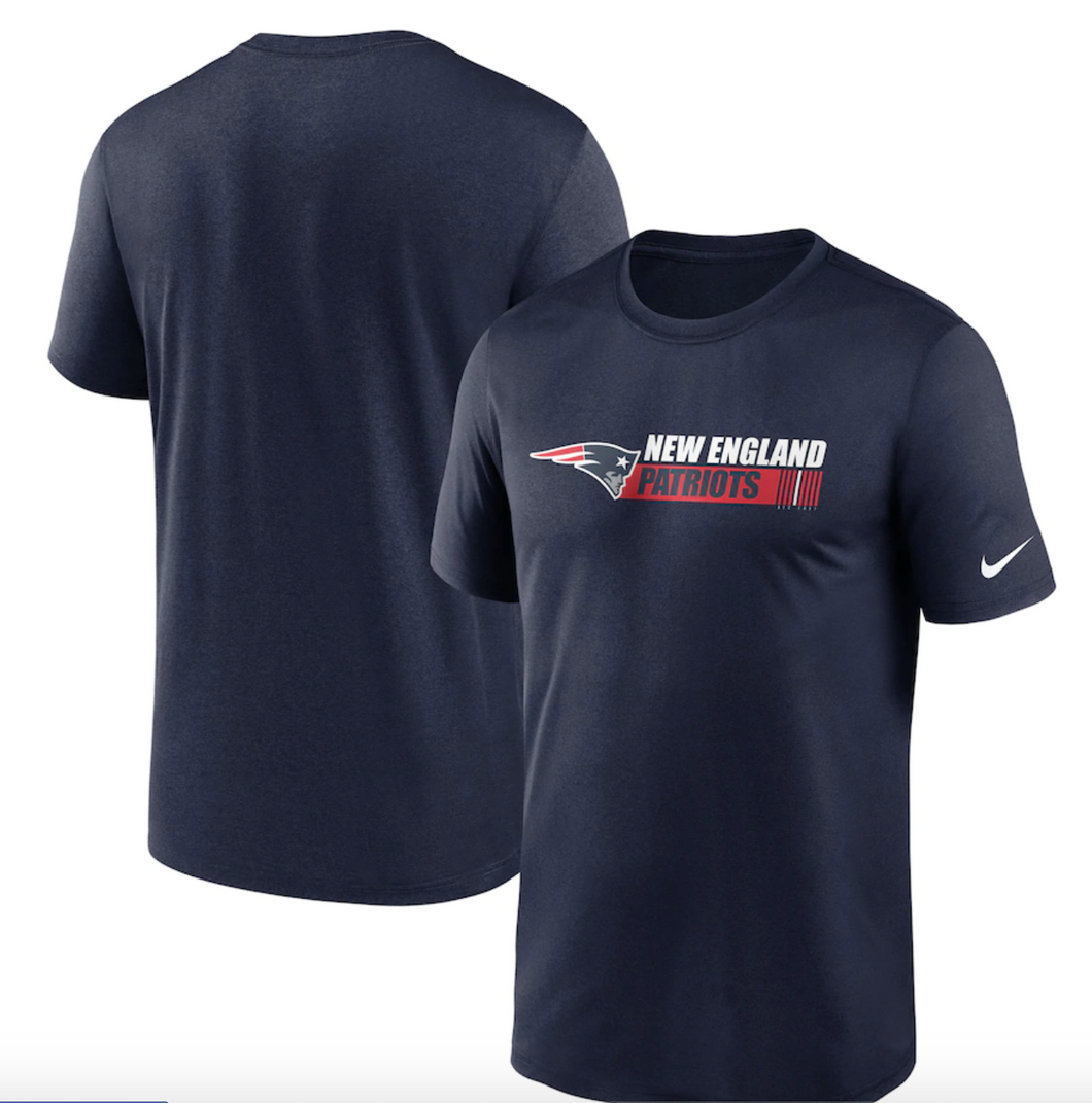 Men's Nike Navy New England Patriots Fan Gear Team Conference Legend Performance T-Shirt