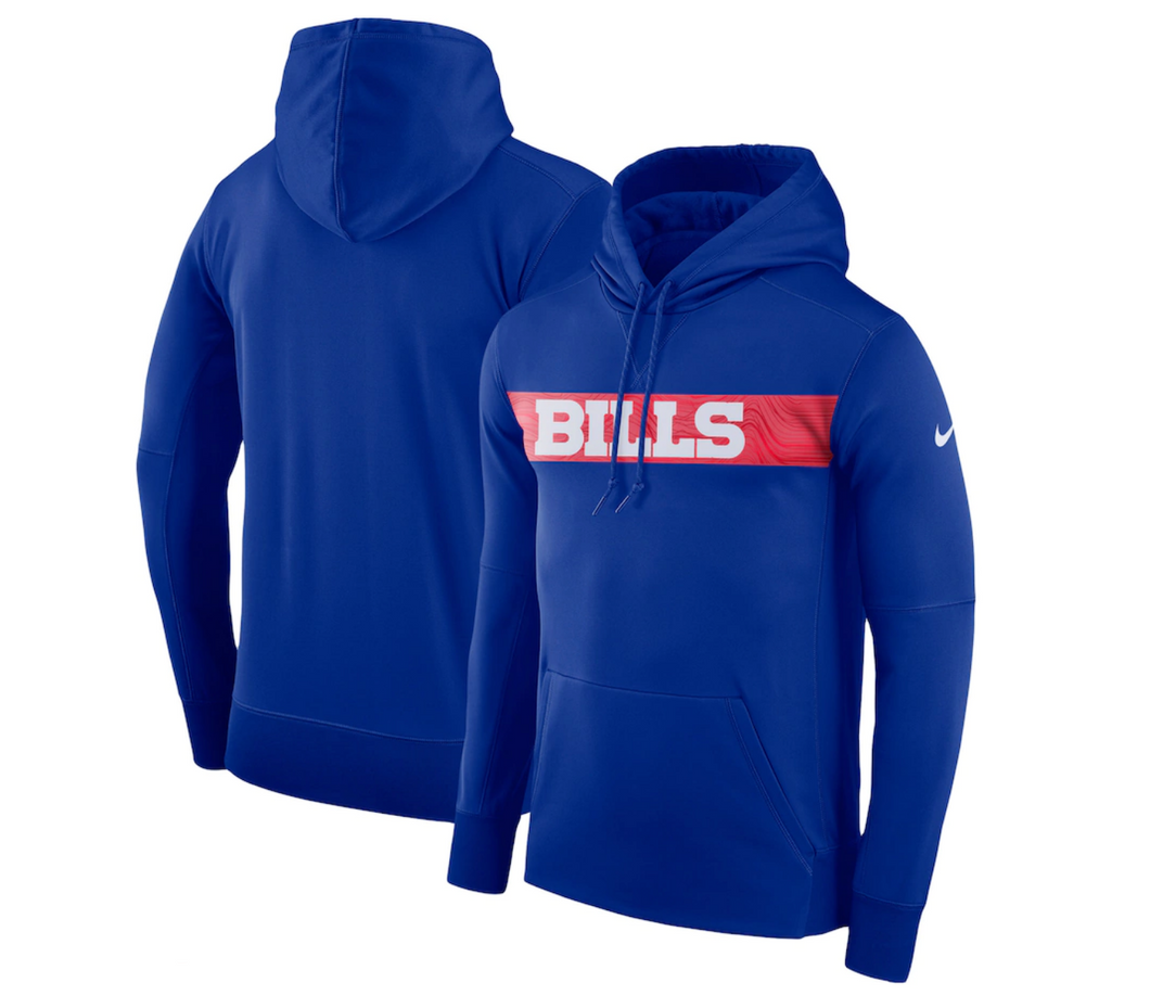 Men's Nike Royal Buffalo Bills Performance Pullover Hoodie