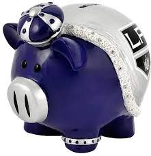 Los Angeles Kings  Large Team Piggy Bank