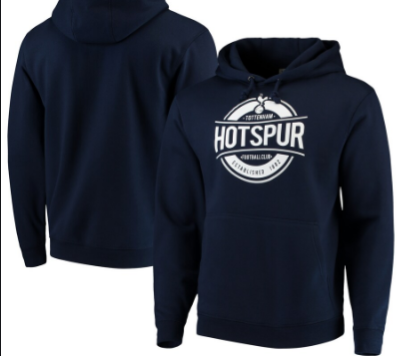 Tottenham Hot Spurs Navy Football Club Pullover Hoodie