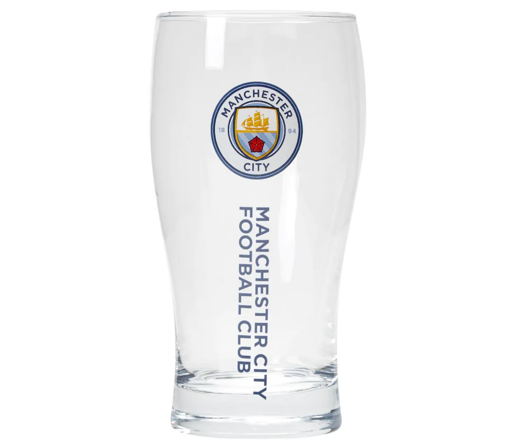 Manchester City Football Club Tulip Pint Glass