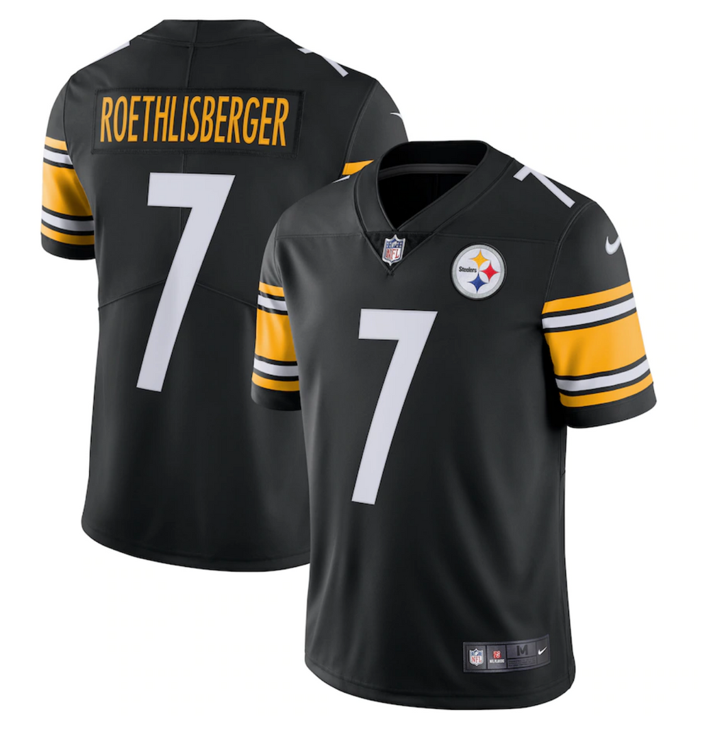 Men's Pittsburgh Steelers Ben Roethlisberger Nike Black Limited Player Jersey