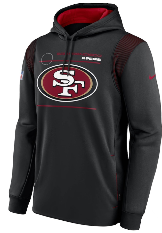 Men's Nike Black San Francisco 49ers Sideline Performance Pullover - Hoodie