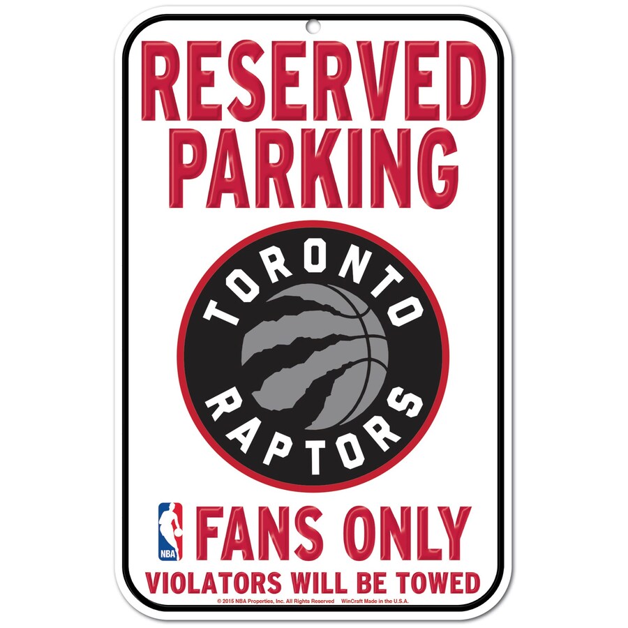Toronto Raptors Wincraft 11x17 'Reserved Parking'  Sign