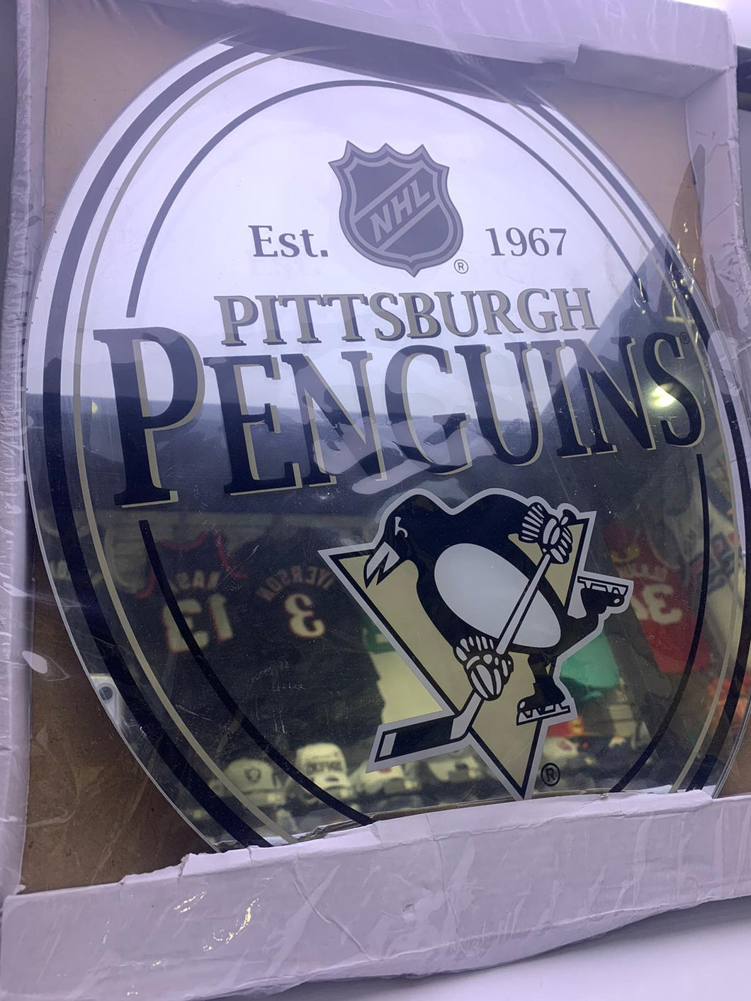 Pittsburgh Penguins Oval Mirror