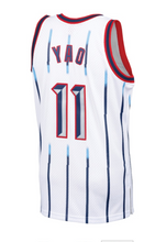Load image into Gallery viewer, Men's Mitchell & Ness Yao Ming Houston Rockets White NBA Hardwood Classics Swingman Jersey