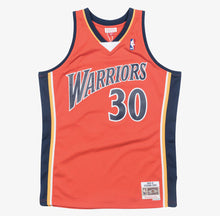 Load image into Gallery viewer, Men&#39;s Mitchell &amp; Ness Stephen Curry Golden State Warriors Orange NBA Hardwood Classics Swingman Jersey
