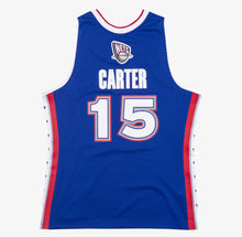 Load image into Gallery viewer, Men&#39;s Mitchell &amp; Ness Vince Carter  All-Star East Blue NBA Hardwood Classics Swingman Jersey
