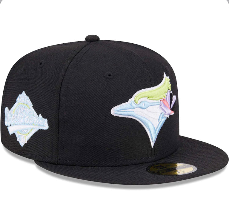 Toronto Blue Jays Black New Era 59Fifty Multi-Color Pack Fitted Hat (grey under-brim)