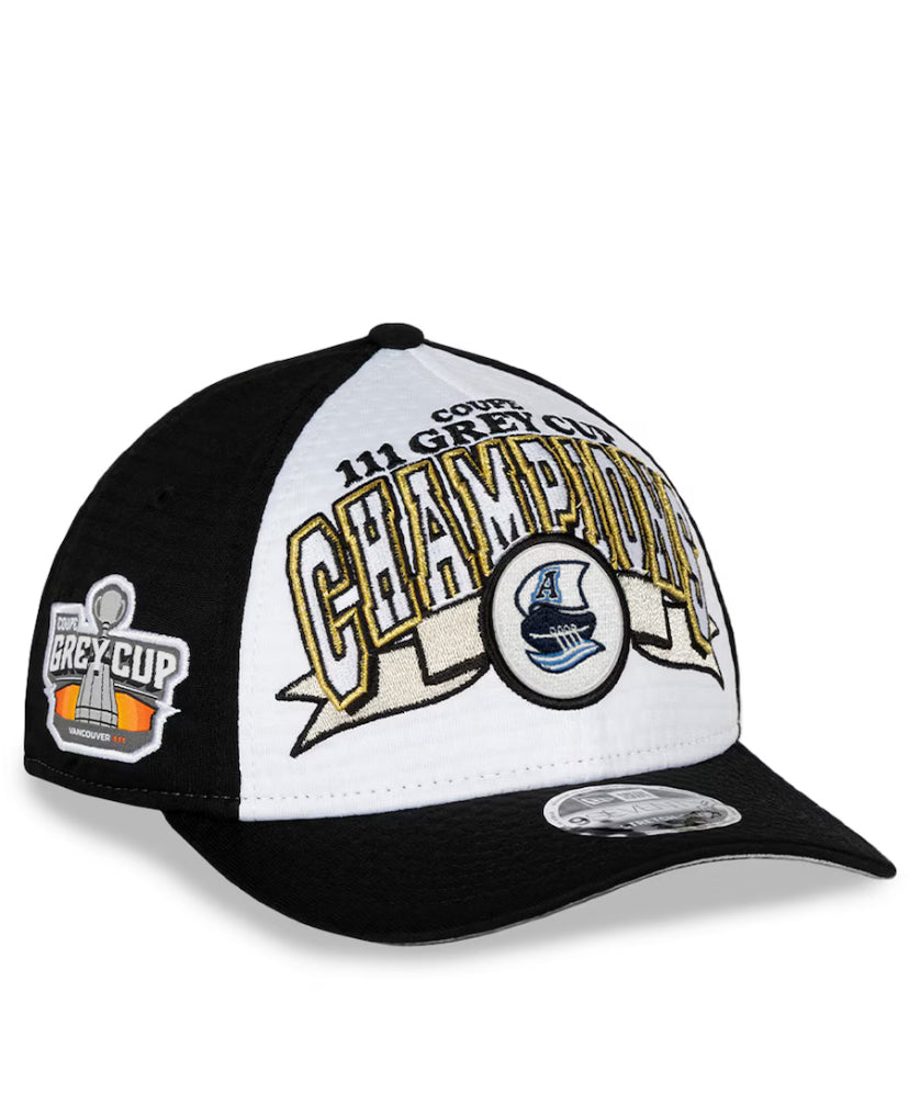 Men's New Era White Toronto Argonauts 111th Grey Cup Champions Locker Room 9SEVENTY Stretch-Snap Hat