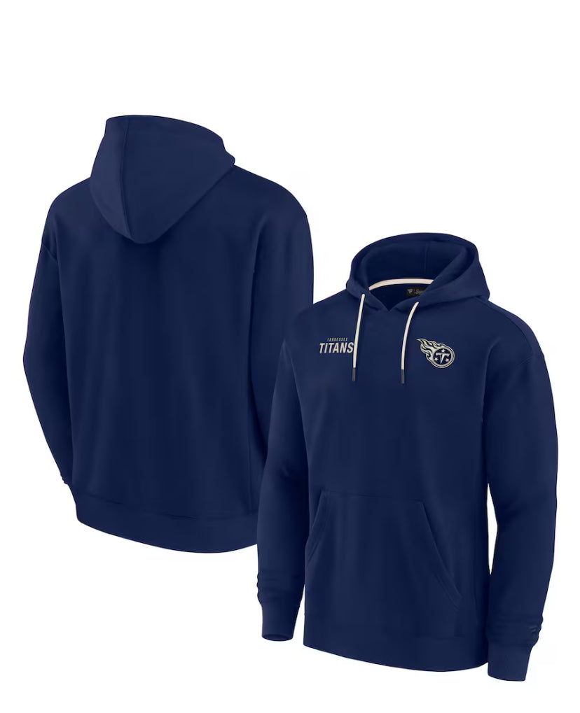 Tennessee Titans Fanatics Unisex Elements Super Soft Fleece Pullover Hoodie - Navy
