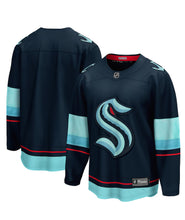 Load image into Gallery viewer, Men&#39;s Fanatics Seattle Kraken Navy Breakaway NHL Jersey
