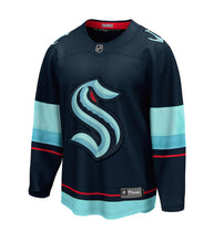 Load image into Gallery viewer, Men&#39;s Fanatics Seattle Kraken Navy Breakaway NHL Jersey
