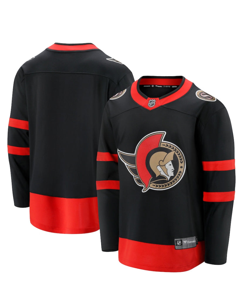 Men's Fanatics Ottawa Senators Black Breakaway NHL Jersey