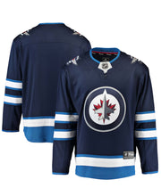 Load image into Gallery viewer, Men&#39;s Fanatics Winnipeg Jets  Navy Breakaway NHL Jersey
