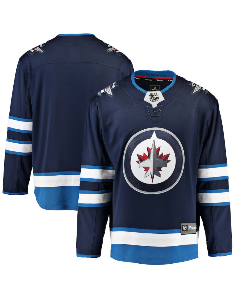 Men's Fanatics Winnipeg Jets  Navy Breakaway NHL Jersey