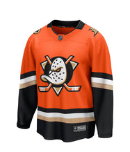 Load image into Gallery viewer, Men&#39;s Fanatics Anaheim Mighty Ducks Orange Breakaway NHL Jersey

