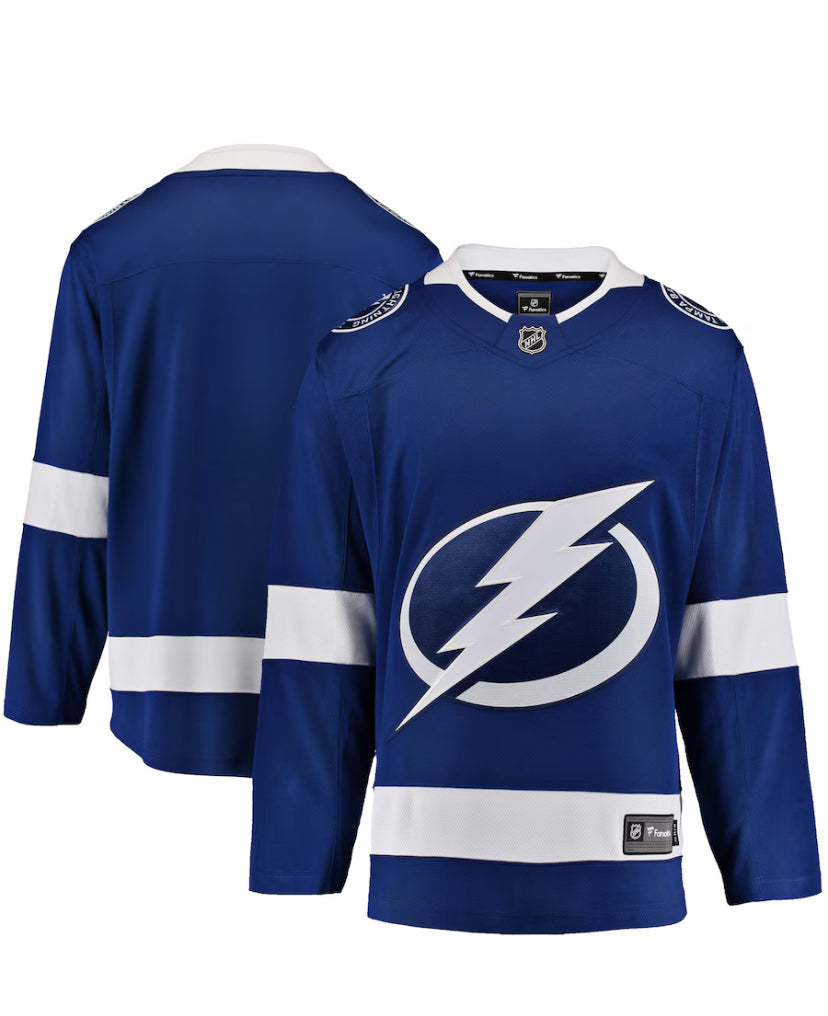 Men's Fanatics Tampa Bay Lightning Blue Breakaway NHL Jersey