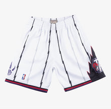 Load image into Gallery viewer, Men&#39;s Toronto Raptors Mitchell &amp; Ness Hardwood Classics Swingman White Basketball Shorts
