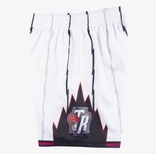 Load image into Gallery viewer, Men&#39;s Toronto Raptors Mitchell &amp; Ness Hardwood Classics Swingman White Basketball Shorts
