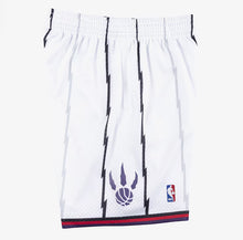 Load image into Gallery viewer, Men&#39;s Toronto Raptors Mitchell &amp; Ness Hardwood Classics Swingman White Basketball Shorts

