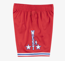 Load image into Gallery viewer, Men&#39;s All-Star Game West Mitchell &amp; Ness Hardwood Classics Swingman Red Basketball Shorts
