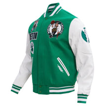 Load image into Gallery viewer, Men&#39;s Boston Celtics Retro Classic Green &amp; White Varsity NBA Jacket
