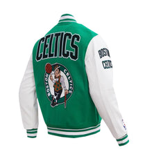 Load image into Gallery viewer, Men&#39;s Boston Celtics Retro Classic Green &amp; White Varsity NBA Jacket
