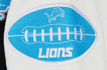 Load image into Gallery viewer, Men&#39;s Detriot Lions Old English Super Bowl Black, White &amp; Blue Varsty NFL Jacket
