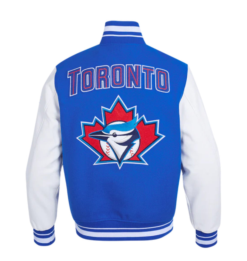Men's Toronto Blue Jays Retro Classic Blue & White Varsity MLB