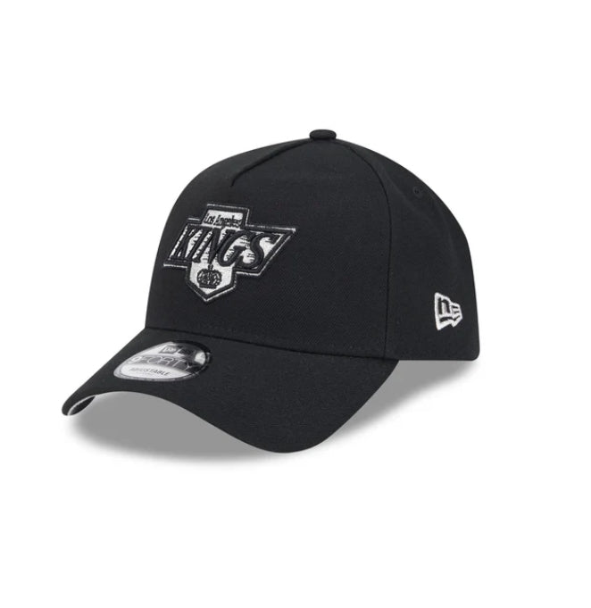 Los Angeles Kings New Era 9FORTY A-Frame Black Snapback NHL Adustable Hat