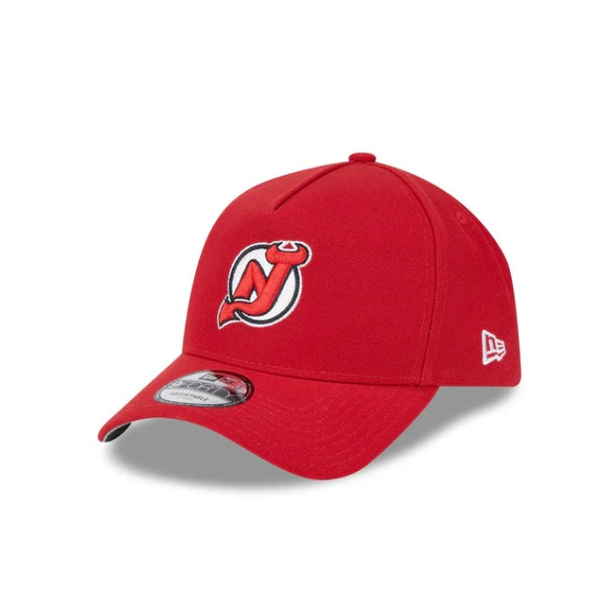 New Jersey Devils New Era 9FORTY A-Frame Red Snapback NHL Adustable Hat