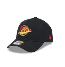 Load image into Gallery viewer, Vancouver Canucks New Era 9FORTY A-Frame Black Snapback NHL Adustable Hat
