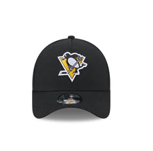 Load image into Gallery viewer, Pittsburgh Penguins New Era 9FORTY A-Frame Black Snapback NHL Adustable Hat
