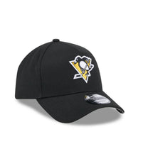 Load image into Gallery viewer, Pittsburgh Penguins New Era 9FORTY A-Frame Black Snapback NHL Adustable Hat
